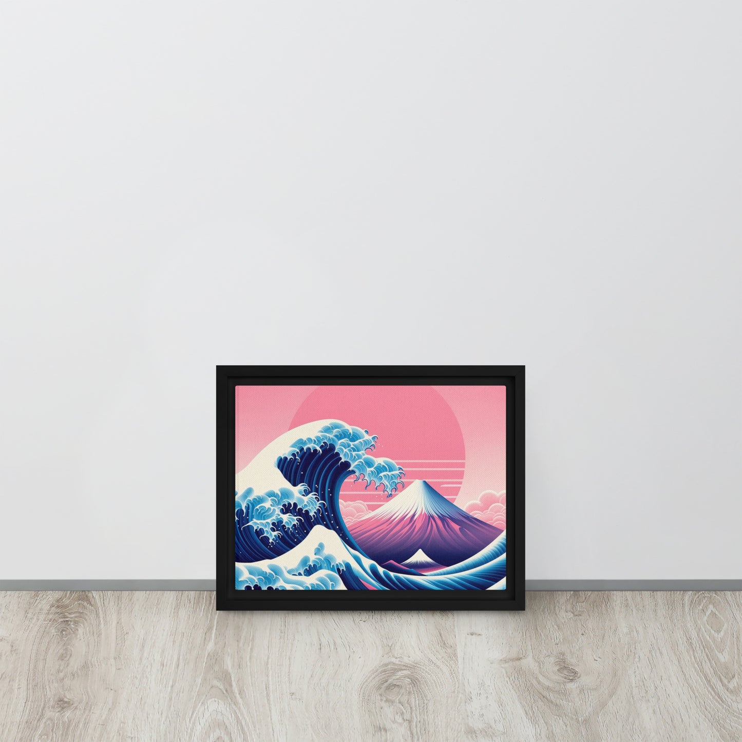 Tableau Pop-art d'inspiration Hokusai la Vague du mont Fuji revisitée