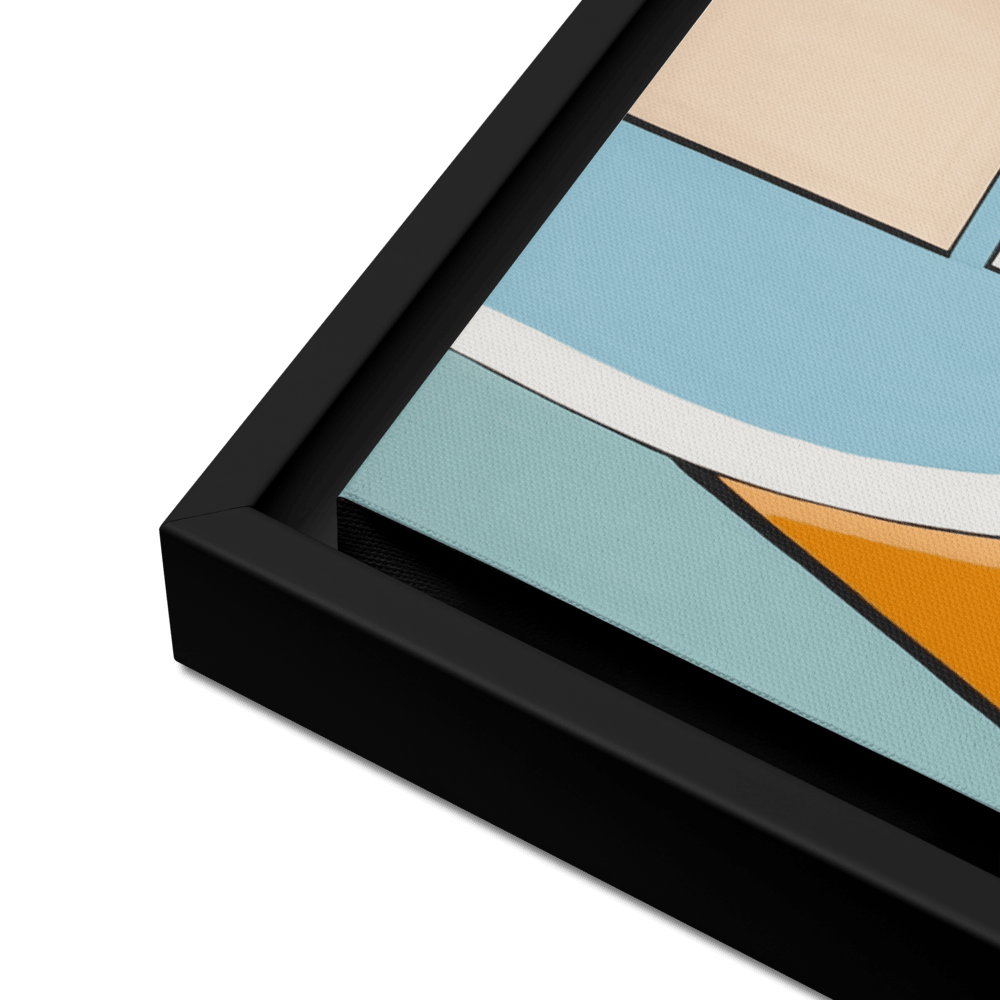 tableau contemporain pour une décoration de salon. Style cubisme moderne, il s'agit d'une peinture digitale qui représente une femme.