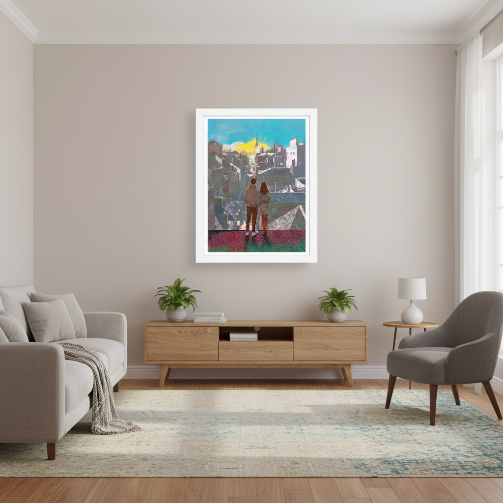 INSITU|Affiche encadrée / Affiche – Affiches, reproductions et œuvres graphiques : œuvre murale pour une décoration intérieure design et contempora