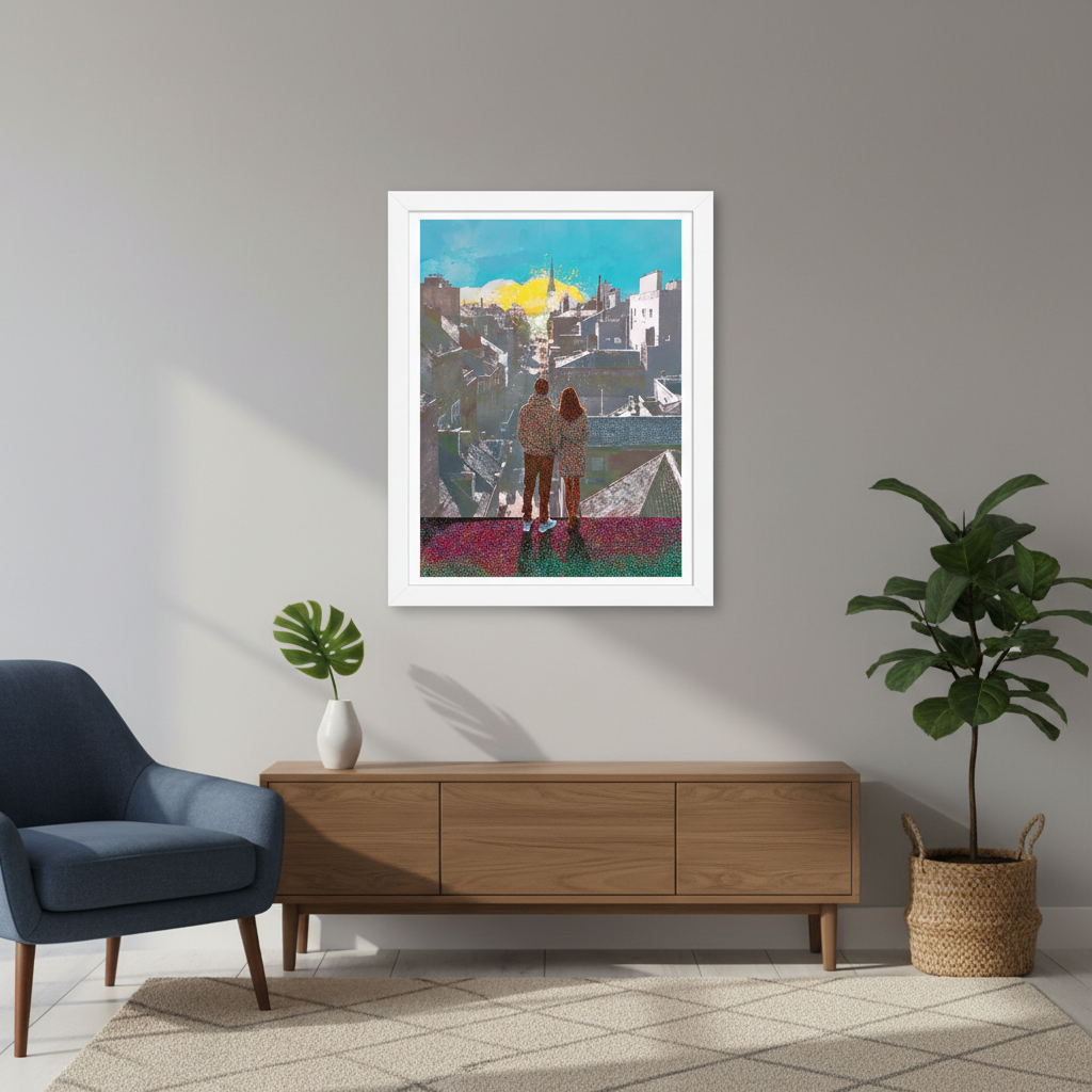 INSITU|Affiche encadrée / Affiche – Affiches, reproductions et œuvres graphiques : œuvre murale pour une décoration intérieure design et contempora