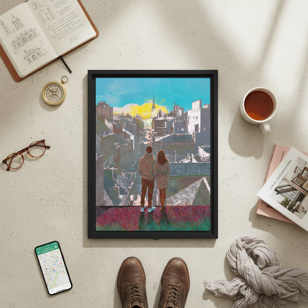 INSITU|Affiche encadrée / Affiche – Affiches, reproductions et œuvres graphiques : œuvre murale pour une décoration intérieure design et contempora