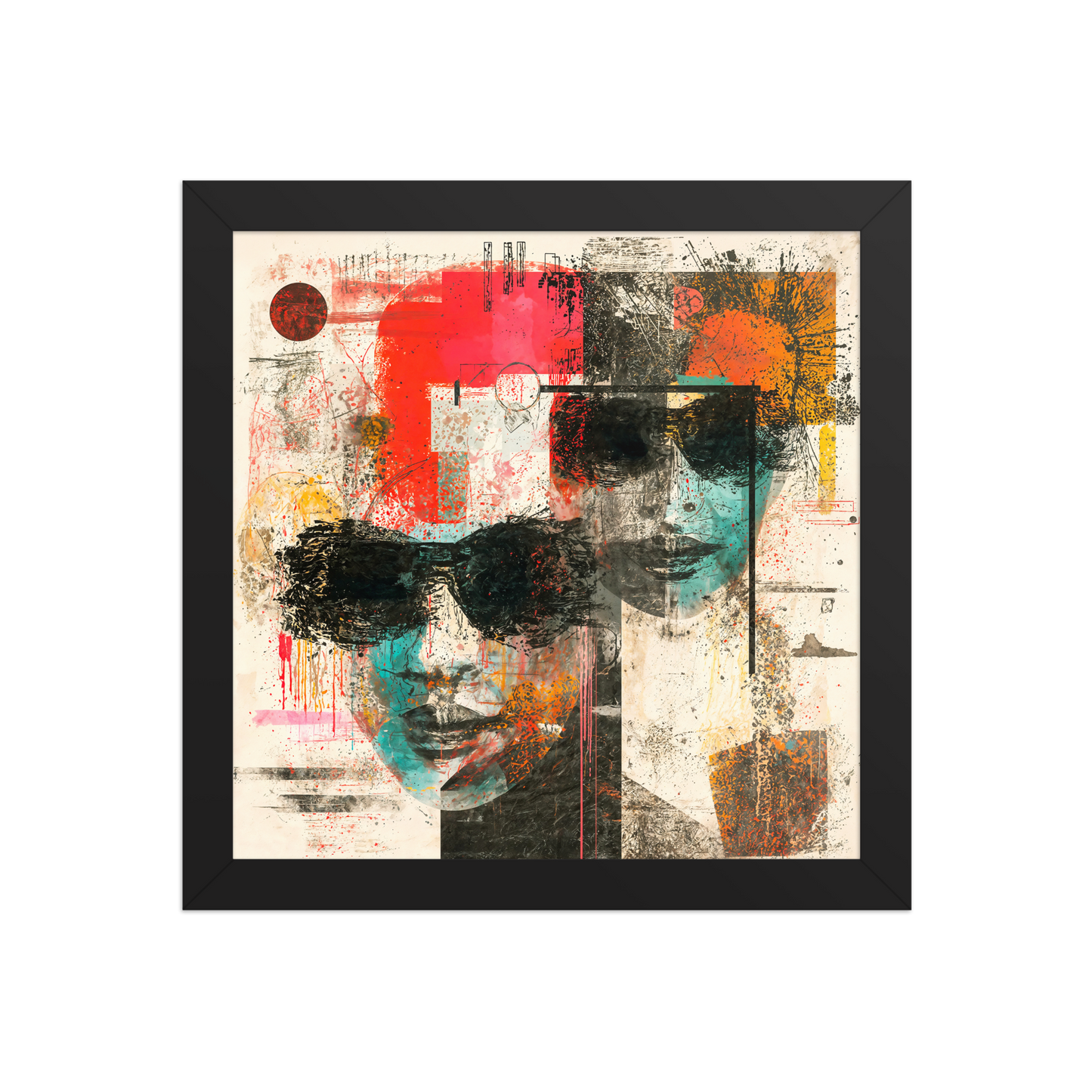 ALS_MOCKUP|arts_lovers_studio_double_regards|poster_encadre_premium|noir