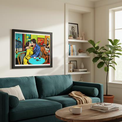 INSITU|Affiche encadrée / Affiche – Affiches, reproductions et œuvres graphiques : œuvre murale pour une décoration intérieure design et contempora