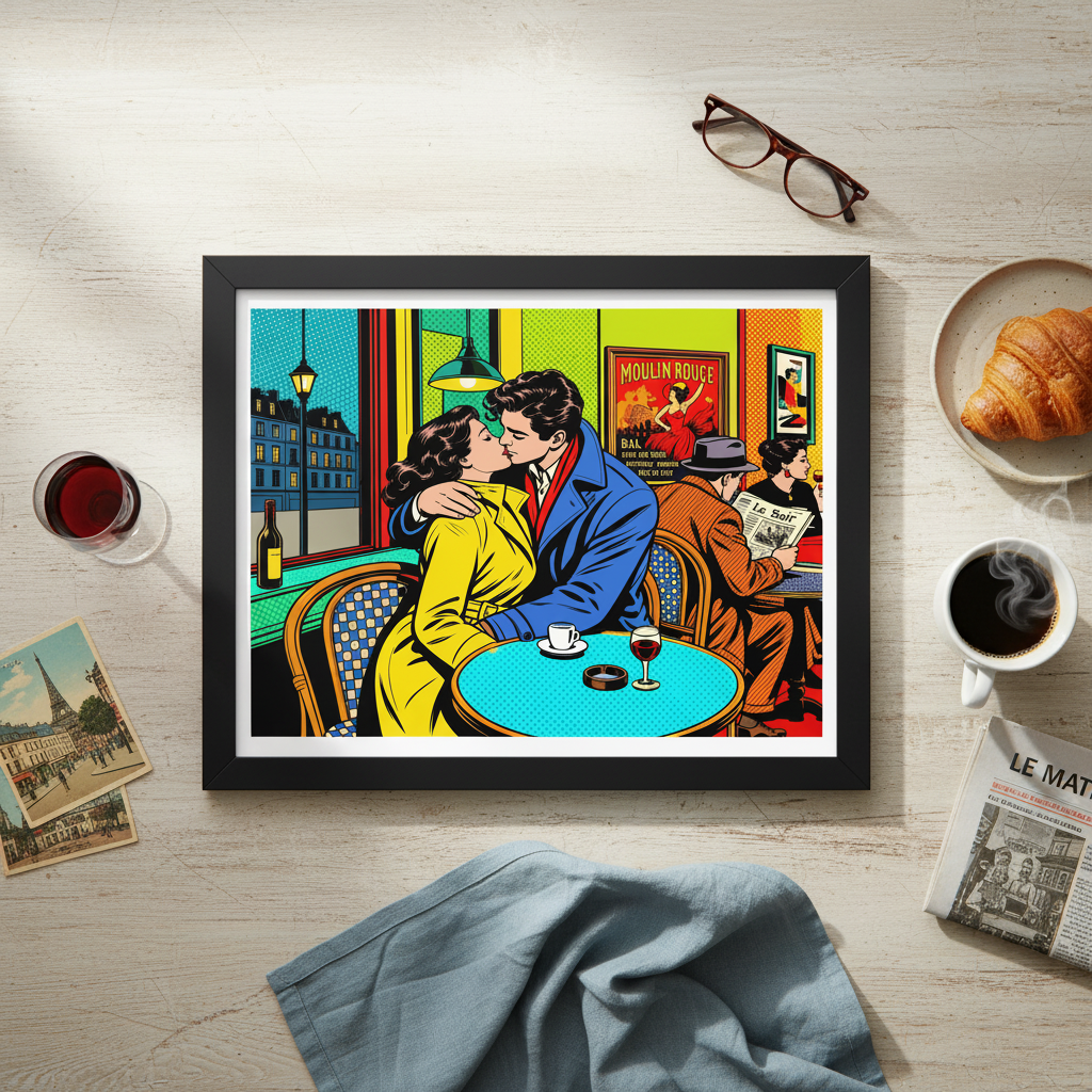 INSITU|Affiche encadrée / Affiche – Affiches, reproductions et œuvres graphiques : œuvre murale pour une décoration intérieure design et contempora