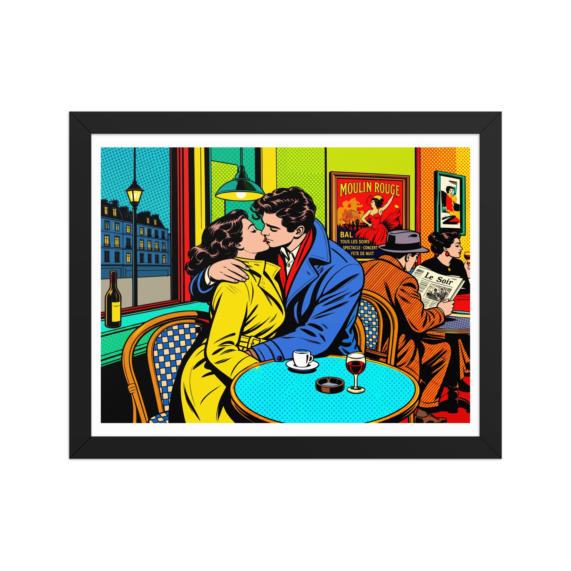 ALS_MOCKUP|arts_lovers_studio_french_kiss_pop_art|poster_encadre_premium|noir|11x14in