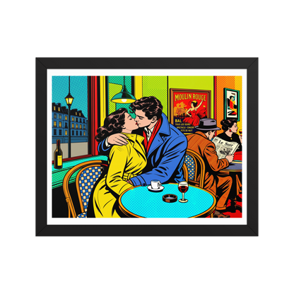 ALS_MOCKUP|arts_lovers_studio_french_kiss_pop_art|poster_encadre_premium|noir|11x14in
