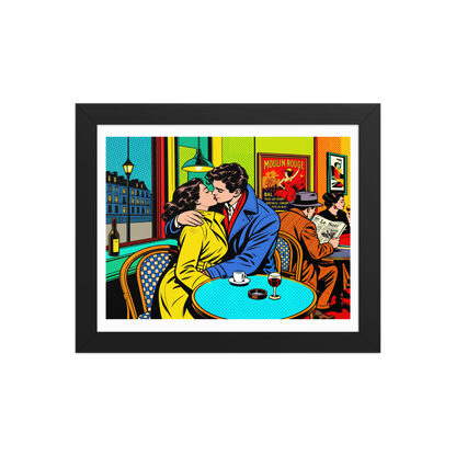 ALS_MOCKUP|arts_lovers_studio_french_kiss_pop_art|poster_encadre_premium|noir|8x10in