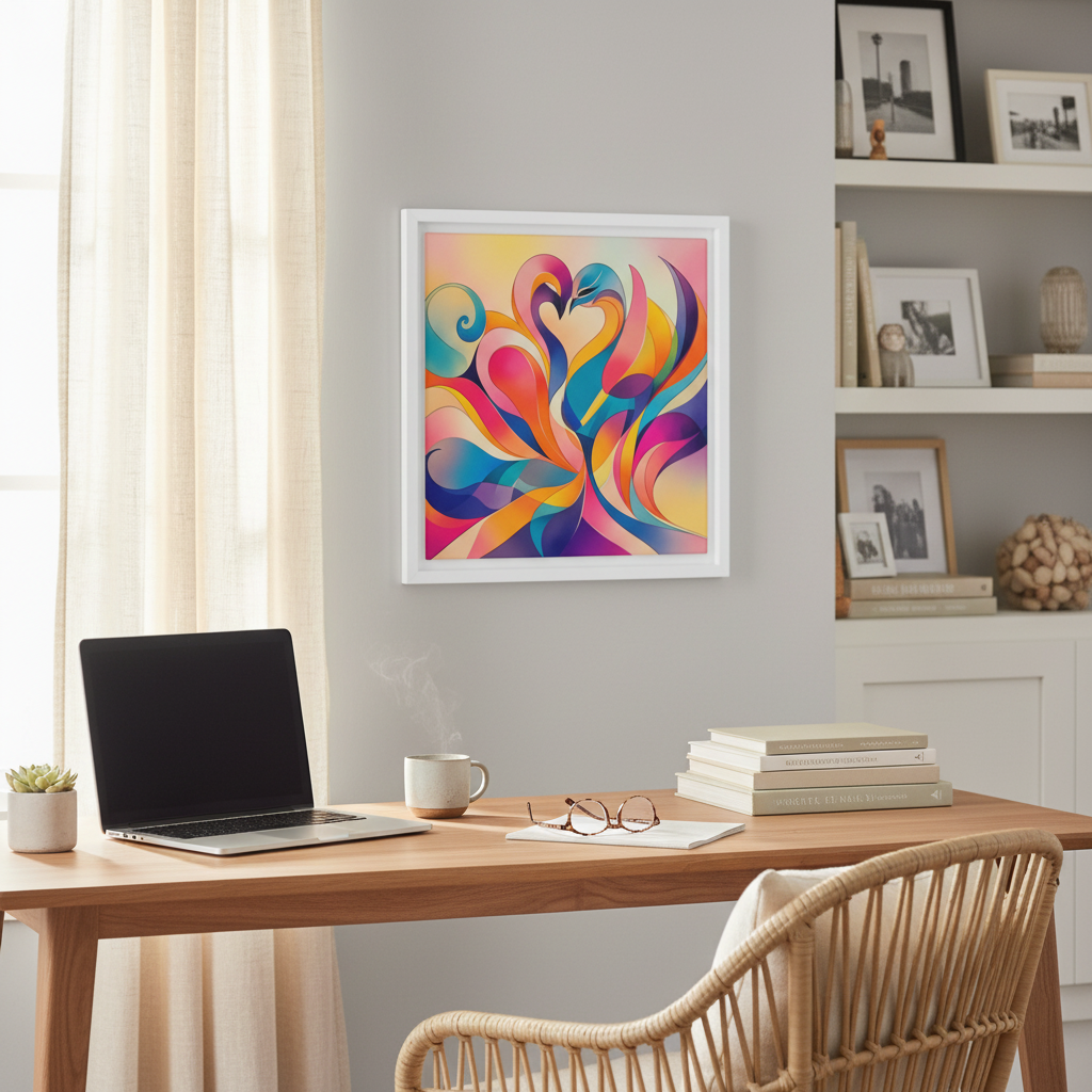 INSITU|Affiche encadrée / Affiche – Affiches, reproductions et œuvres graphiques : œuvre murale pour une décoration intérieure design et contempora