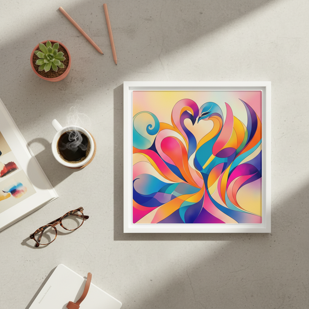 INSITU|Affiche encadrée / Affiche – Affiches, reproductions et œuvres graphiques : œuvre murale pour une décoration intérieure design et contempora