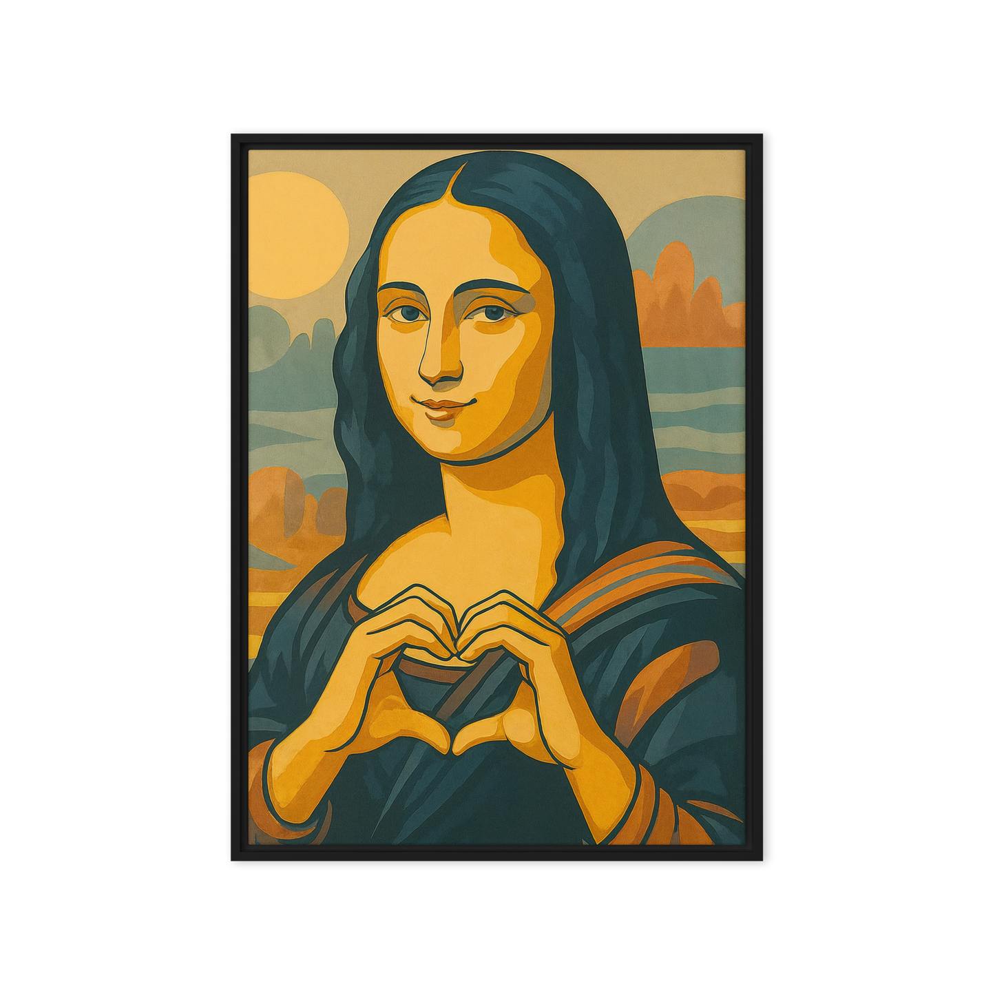 ALS_MOCKUP|arts_lovers_studio_mona_in_love|toile_encadree|noir