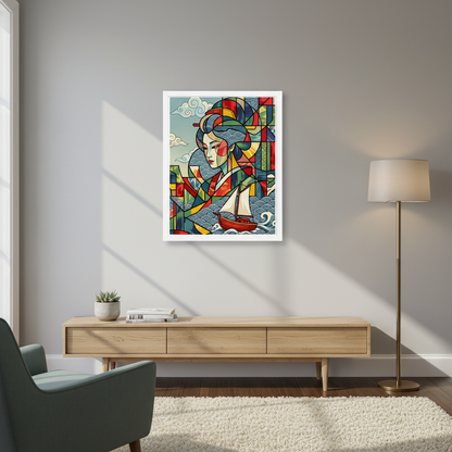 INSITU|Affiche encadrée / Affiche – Affiches, reproductions et œuvres graphiques : œuvre murale pour une décoration intérieure design et contempora