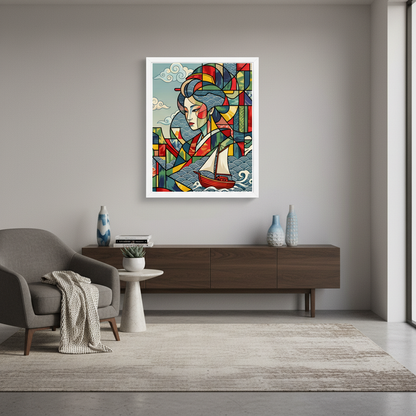 INSITU|Affiche encadrée / Affiche – Affiches, reproductions et œuvres graphiques : œuvre murale pour une décoration intérieure design et contempora