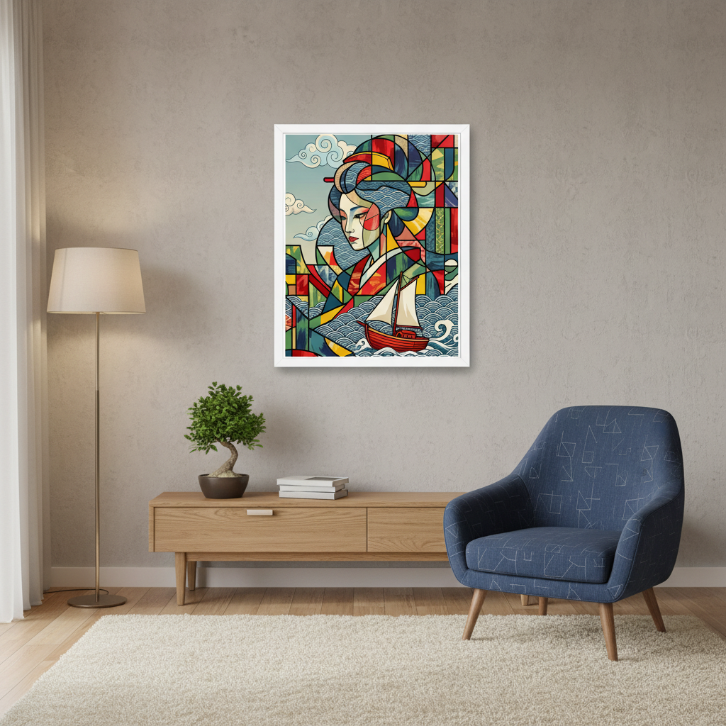 INSITU|Affiche encadrée / Affiche – Affiches, reproductions et œuvres graphiques : œuvre murale pour une décoration intérieure design et contempora