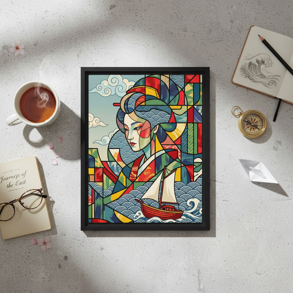 INSITU|Affiche encadrée / Affiche – Affiches, reproductions et œuvres graphiques : œuvre murale pour une décoration intérieure design et contempora