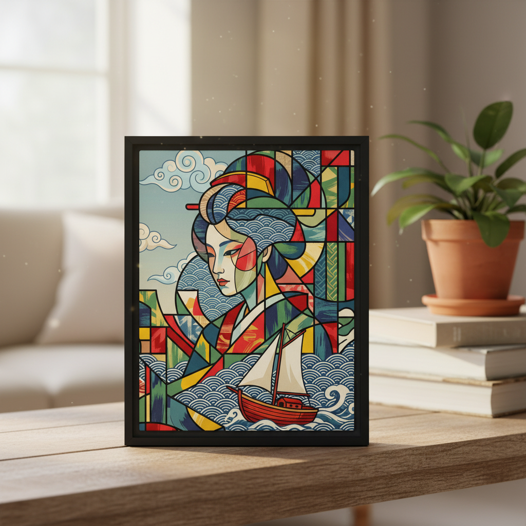 INSITU|Affiche encadrée / Affiche – Affiches, reproductions et œuvres graphiques : œuvre murale pour une décoration intérieure design et contempora