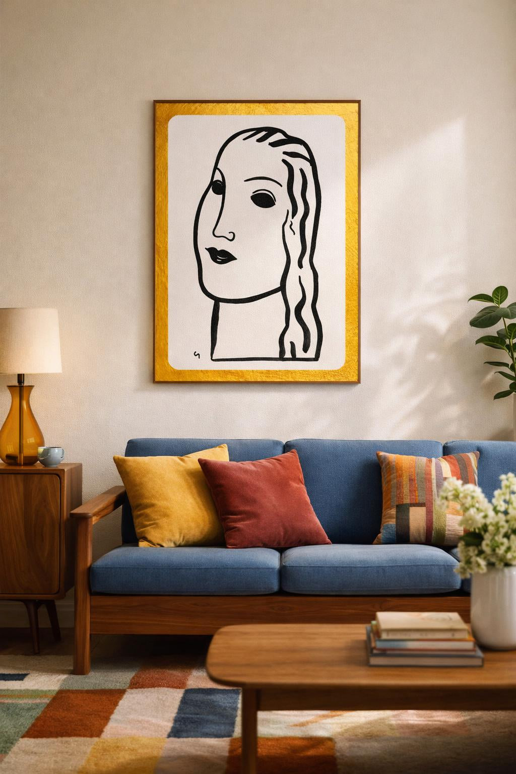 INSITU|Woman's head by Leo Gestel — Édition d’art — Art contemporain et Art nouveau — œuvre d’art murale, toile encadrée — Arts Lovers Studio | déc