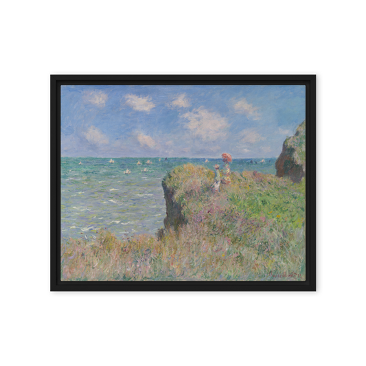 ALS_MOCKUP|claude_monet_promenade_sur_les_falaises_de_pourville|toile_encadree|noir|16x20in