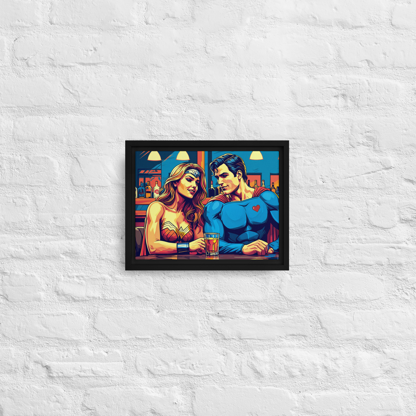 Toile encadrée Comics Superheroes Pop-art