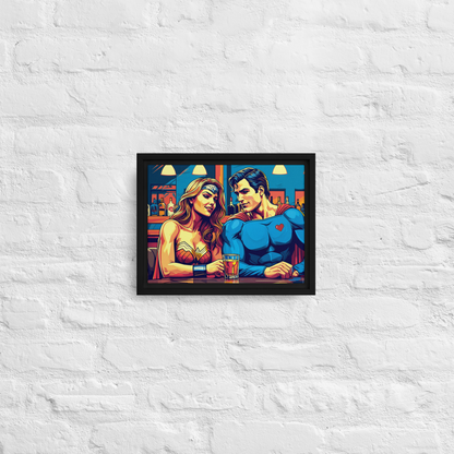 Toile encadrée Comics Superheroes Pop-art