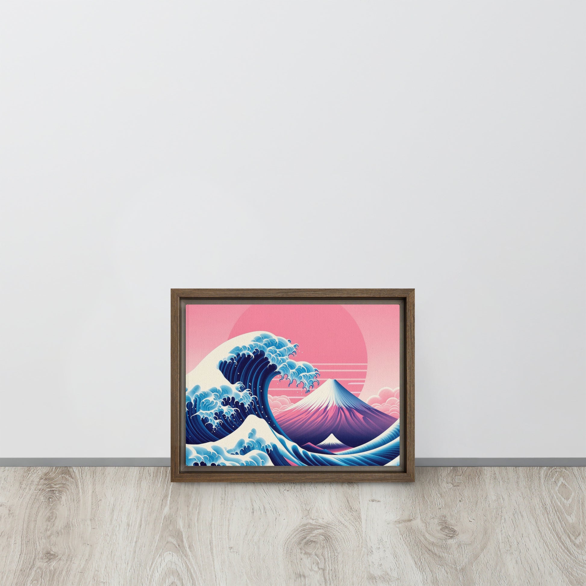 Tableau Pop-art d'inspiration Hokusai la Vague du mont Fuji revisitée