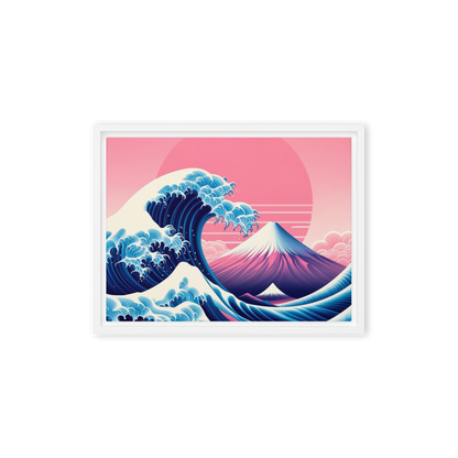 Tableau Pop-art d'inspiration Hokusai la Vague du mont Fuji revisitée