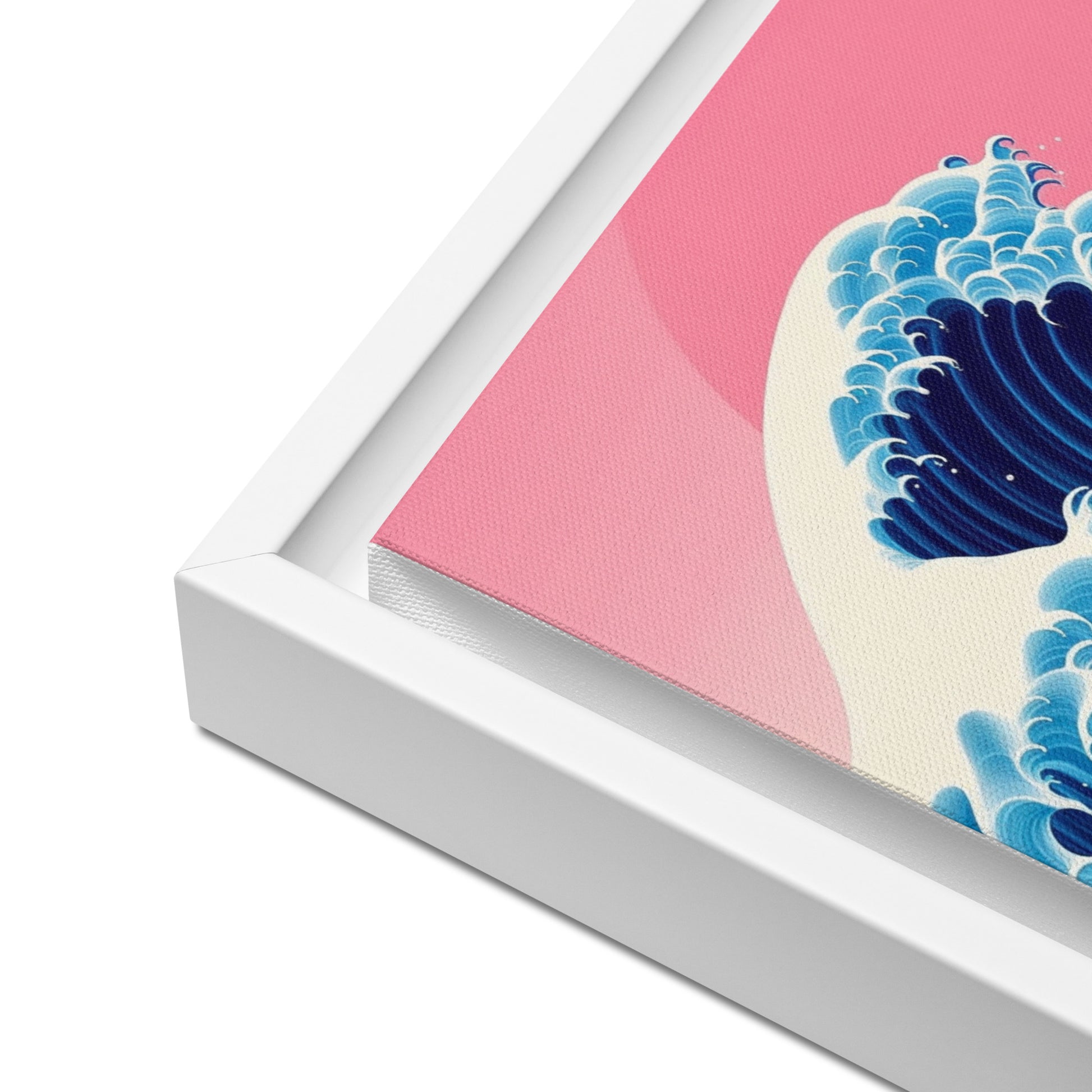 Tableau Pop-art d'inspiration Hokusai la Vague du mont Fuji revisitée