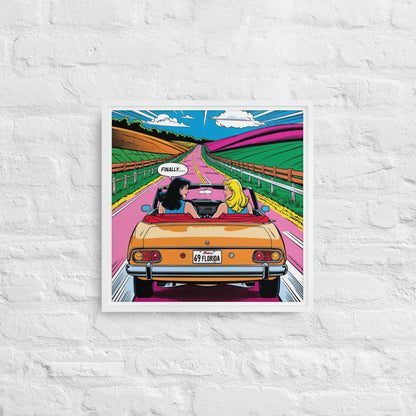  tableau pop-art décoration tendance USA Girls 70s 