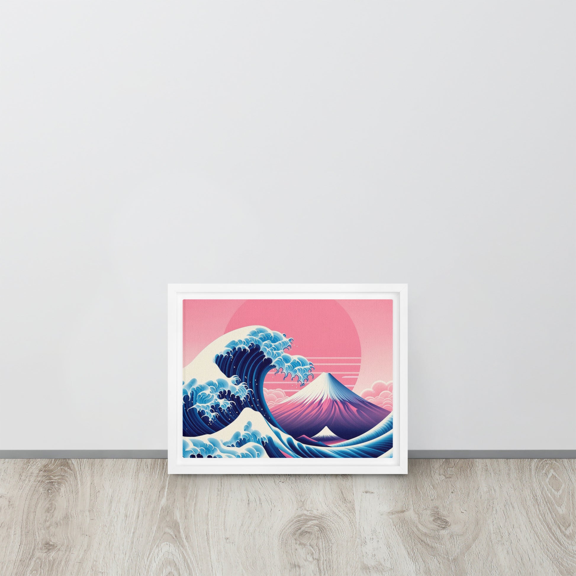 Tableau Pop-art d'inspiration Hokusai la Vague du mont Fuji revisitée