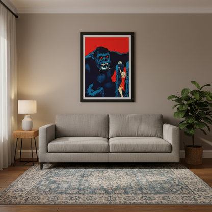 INSITU|King Kong (1933) — Édition d’art — Vintage — RKO Radio Pictures — œuvre d’art murale, Danish cinema — RKO Radio Pictures | décoration murale
