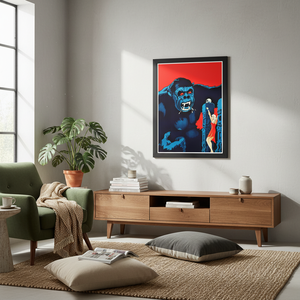 INSITU|King Kong (1933) — Édition d’art — Vintage — RKO Radio Pictures — œuvre d’art murale, Danish cinema — RKO Radio Pictures | décoration murale