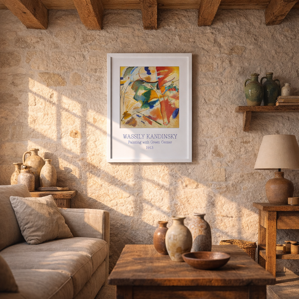 Painting with green center — Wassily Kandinsky | Peinture, décoration moderne, artiste peintre, art abstrait — Wassily Kandinsky | décoratio