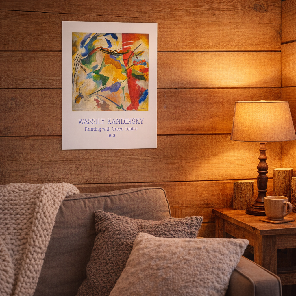 Painting with green center — Wassily Kandinsky | Peinture, décoration moderne, artiste peintre, art abstrait — Wassily Kandinsky | décoratio